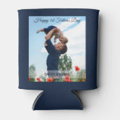 Happy First Father's Dayの写真カスタム 缶クーラー (正面)