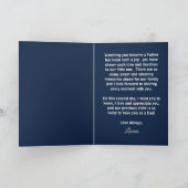 Happy First Father's Dayカスタム Photo From Wife シーズンカード (内部)