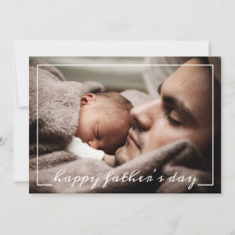 Happy First Father's Dayフォトカカスタムード カード