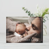 Happy First Father's Dayフォトカカスタムード カード (スタンド正面)