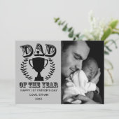 Happy First Father's Dayフォトカード カード (スタンド正面)