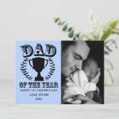 Happy First Father's Dayフォトカード カード (スタンド正面)