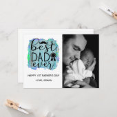 Happy First Father's Dayフォトカード カード (正面/裏面インサイチュ)