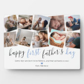 Happy First Father's Dayフォトコラージュ フォトプラーク (正面)
