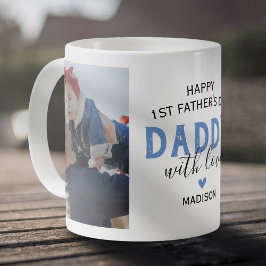 Happy First Father's Dayフォトコーヒーマグ コーヒーマグカップ