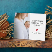 Happy First Father's dayフォトハート フォトプラーク (側面)