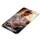 Happy First Father's Dayフォトフレキシマグネット マグネット (左側)