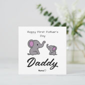 Happy First Father's Day – フォトカパーソナライズされたード シーズンカード (スタンド正面)