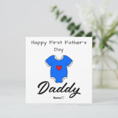 Happy First Father's Day – フォトカパーソナライズされたード シーズンカード (スタンド正面)