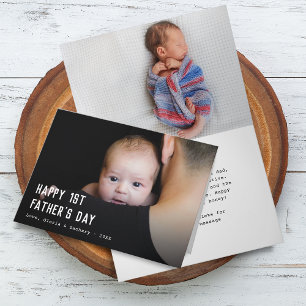 Happy First Father's Day 2 Photos カード