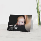 Happy First Father's Day 2 Photos カード (正面)