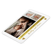 Happy First Father's Day 3 Photo Collage マグネット (左側)