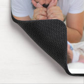 Happy First Father's Day Black 4フォトコラージュ マウスパッド (コーナー)