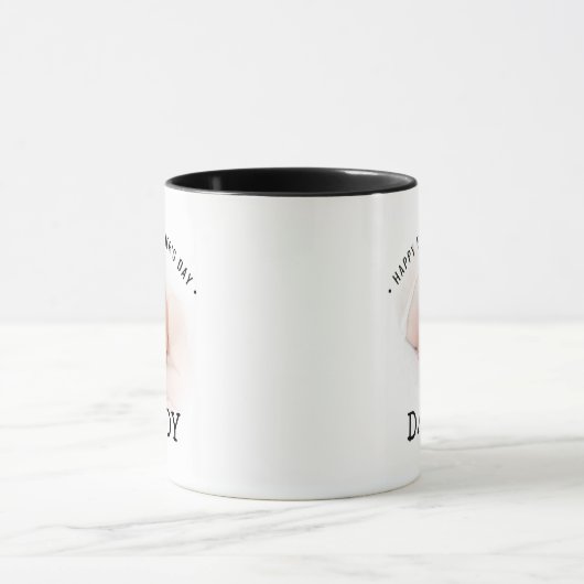 Happy First Father's Day Daddy Photo Mug マグカップ (中央)