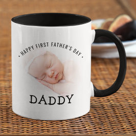 Happy First Father's Day Daddy Photo Mug マグカップ