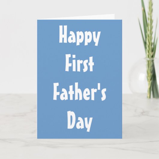 Happy First Father's Day Greeting Card カード (正面)