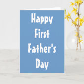 Happy First Father's Day Greeting Card カード (黄色い花)