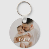 Happy first fathers day  keepsake photo キーホルダー (正面)