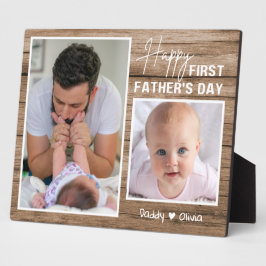 Happy First Father's Day New Dad 2 Photo Wood フォトプラーク
