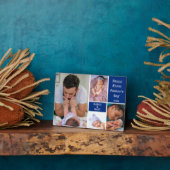 Happy First Father's Day New Dad 4 Photo Collage フォトプラーク (側面)