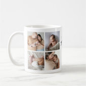 Happy First Father's Day' Photo Collage Keepsake コーヒーマグカップ (左)