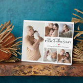 Happy First Father's Day' Photo Collage Keepsake フォトプラーク (側面)