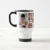 Happy First Father's Day Wood 4 Photo Collage トラベルマグ (左)