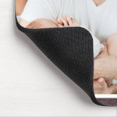 Happy First Father's Day Wood 5フォトコラージュ マウスパッド (コーナー)