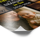 Happy First Grandpa Day Photo Collage フォトプリント (角)