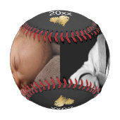 Happy First Mothers パーソナライズされた Day One of a kind 野球ボール (正面)