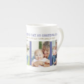 Happy First Mother's Dayおばあちゃん最高の4写真 ボーンチャイナマグカップ (正面右)