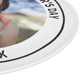 Happy First Mother's Dayの写真とカスタム文字 カッティングボード (角)