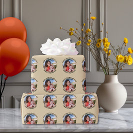 Happy First Mother's Dayの写真とカスタム文字 ラッピングペーパー