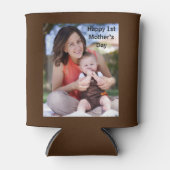 Happy First Mother's Dayカスタム写真クール 缶クーラー (正面)