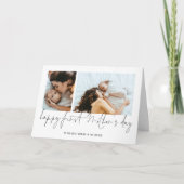 Happy First Mothers Day 2 Photos Script カード (正面)