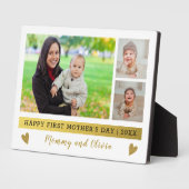 Happy First Mother's Day 3フォトコラージュ フォトプラーク (側面)