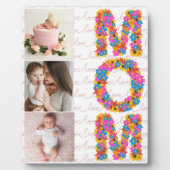 Happy First Mothers Day 3写真パーソナライズされた フォトプラーク (正面)