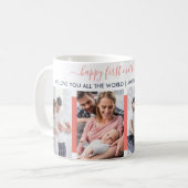 Happy First Mothers Day 4パーソナライズされた写真 コーヒーマグカップ (正面左)