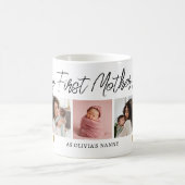 Happy First Mothers Day Nanny 5 Photo Collage コーヒーマグカップ (中央)