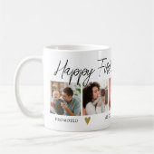 Happy First Mothers Day Nanny 5 Photo Collage コーヒーマグカップ (左)