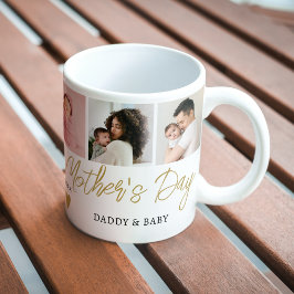 Happy First Mother's Day New Mom金ゴールド5 Photo コーヒーマグカップ