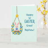 Happy First Spring Great Nephew Card カード (黄色い花)