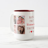 Happy First Valentine's Day Custom Coffee Mug  ツートーンマグカップ (正面左)