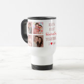 Happy First Valentine's Day Custom Travel Mug  トラベルマグ (正面左)