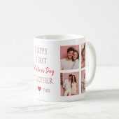 Happy First Valentine's Day Mug | Couple Photos コーヒーマグカップ (正面右)