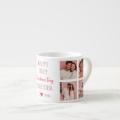 Happy First Valentine's Day Together Espresso Mug エスプレッソカップ (正面右)
