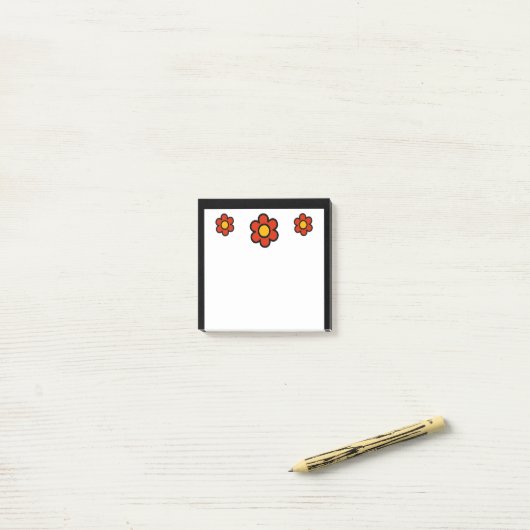 Happy Flower ポストイット (デスク上)