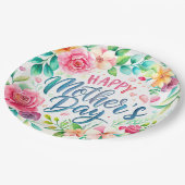 Happy flower simple Libreta con espiral ペーパープレート (アングル)