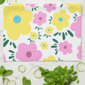 Happy Flowers キッチンタオル (折り畳み)