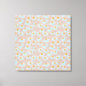 Happy Flowers キャンバスプリント (正面)